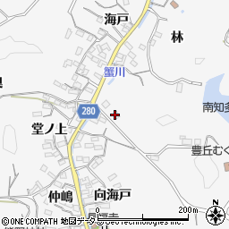 愛知県知多郡南知多町豊丘木ノ下周辺の地図