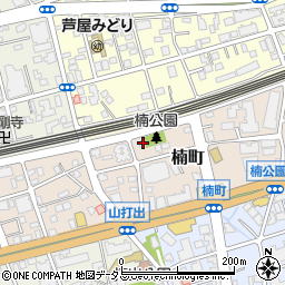 兵庫県芦屋市楠町9周辺の地図