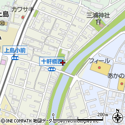 静岡県浜松市中央区十軒町392周辺の地図