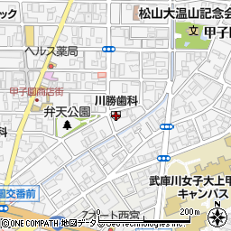 川勝歯科医院周辺の地図
