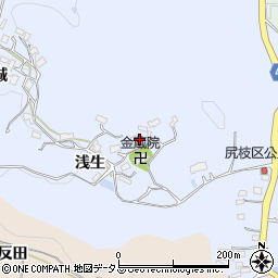 京都府木津川市加茂町尻枝浅生周辺の地図