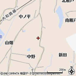 京都府木津川市加茂町観音寺中野周辺の地図