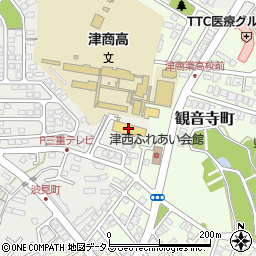 三重テレビ放送株式会社　本社編成部周辺の地図