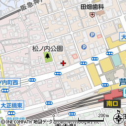 兵庫県芦屋市船戸町7-2周辺の地図