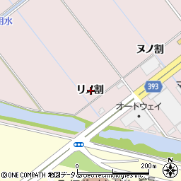 愛知県豊橋市神野新田町リノ割周辺の地図