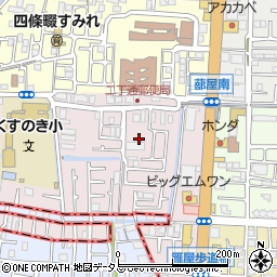 大阪府四條畷市二丁通町5周辺の地図