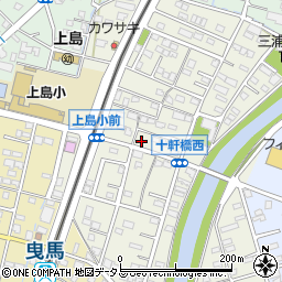 静岡県浜松市中央区十軒町380周辺の地図