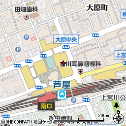 兵庫県芦屋市大原町9-1周辺の地図