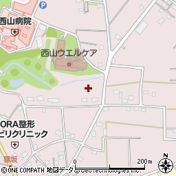 静岡県浜松市中央区西山町408周辺の地図