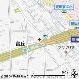 静岡県磐田市富丘261周辺の地図