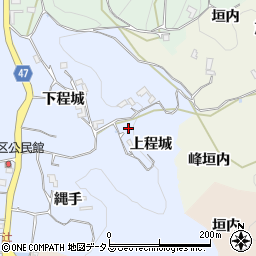 京都府木津川市加茂町尻枝上程城周辺の地図
