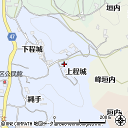 京都府木津川市加茂町尻枝（上程城）周辺の地図