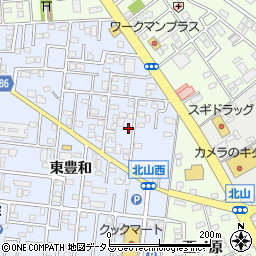 愛知県豊橋市弥生町東豊和55周辺の地図