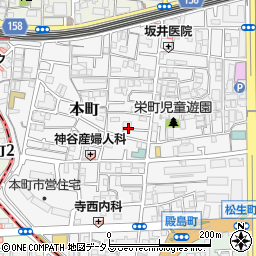 大阪府門真市本町26周辺の地図