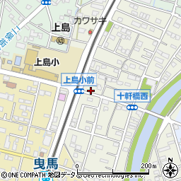 静岡県浜松市中央区十軒町176周辺の地図
