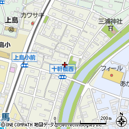 静岡県浜松市中央区十軒町394周辺の地図