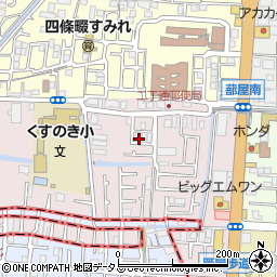 大阪府四條畷市二丁通町15-8周辺の地図