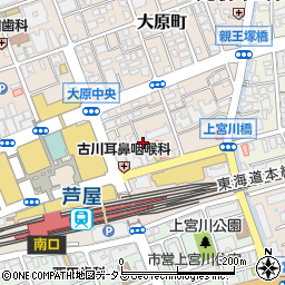 兵庫県芦屋市大原町5周辺の地図
