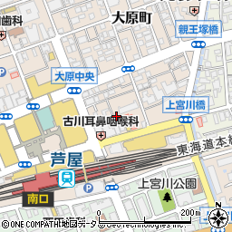 兵庫県芦屋市大原町5周辺の地図