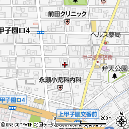 ピュアハウス甲子園周辺の地図