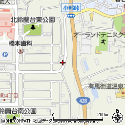 兵庫県神戸市北区惣山町5丁目1周辺の地図