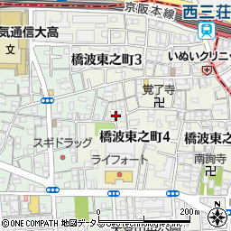 大阪府守口市橋波東之町4丁目8周辺の地図