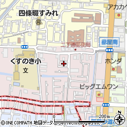 大阪府四條畷市二丁通町15-6周辺の地図