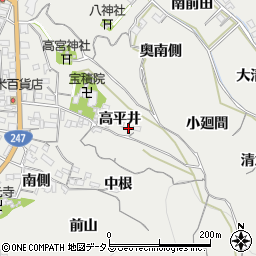愛知県知多郡南知多町内海高平井周辺の地図