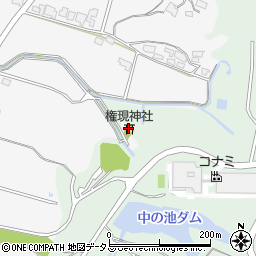 権現神社周辺の地図