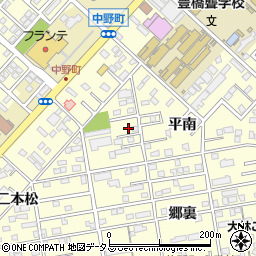 豊橋工業高校周辺の地図