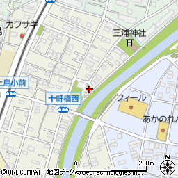 静岡県浜松市中央区十軒町502周辺の地図