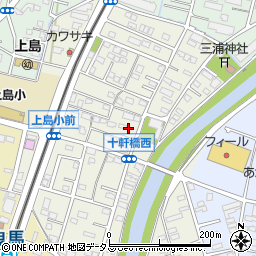 静岡県浜松市中央区十軒町395周辺の地図