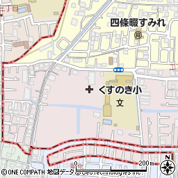 大阪府四條畷市二丁通町19周辺の地図