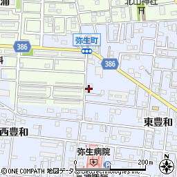 愛知県豊橋市弥生町東豊和74周辺の地図