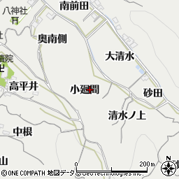 愛知県知多郡南知多町内海小廻間周辺の地図