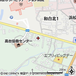 浜松磐田信用金庫和合支店周辺の地図
