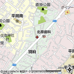 兵庫県加古川市別府町別府663-3周辺の地図