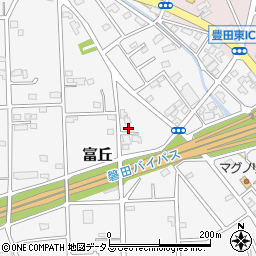 静岡県磐田市富丘256周辺の地図