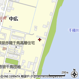 兵庫県赤穂市中広1677周辺の地図