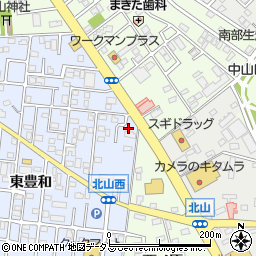 愛知県豊橋市弥生町東豊和49周辺の地図