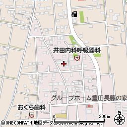 静岡県磐田市上新屋43周辺の地図