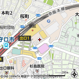 みずほ銀行守口支店周辺の地図