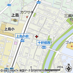 静岡県浜松市中央区十軒町397周辺の地図