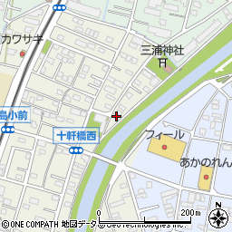 静岡県浜松市中央区十軒町501周辺の地図