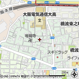 大阪府守口市橋波西之町周辺の地図