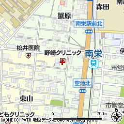 愛知県豊橋市南栄町東山周辺の地図