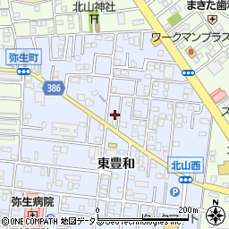 愛知県豊橋市弥生町東豊和38周辺の地図