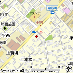 神稲建設豊橋支店周辺の地図