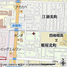 大阪府四條畷市雁屋北町5-2周辺の地図