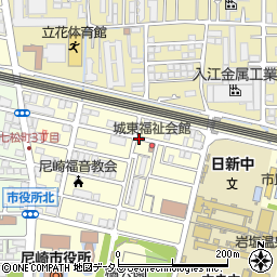 兵庫県尼崎市東七松町1丁目周辺の地図